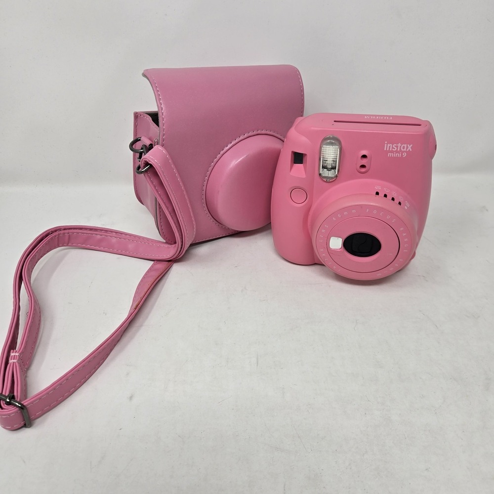 Fujifilm Instax Mini 9 Instant Film Camera Pink With Carrying Case Tested